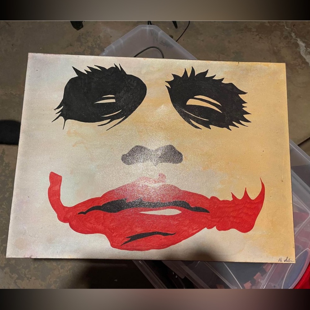 Joker face painting